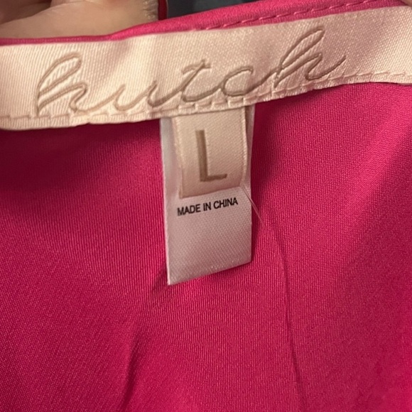 Anthropologie Hutch Satin Maxi Slip Dress NWT Pink and Fuchsia Size Large - Picture 10 of 13